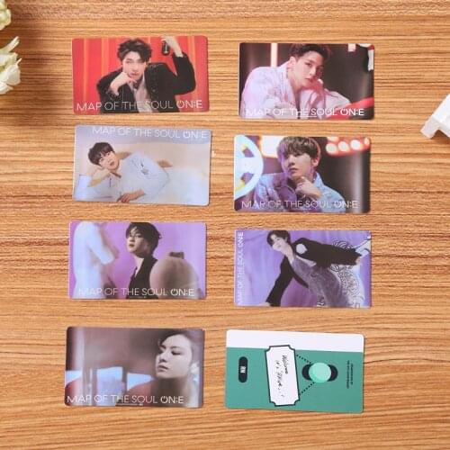 NEW K-POP Bangtan Boys Poster Lomo Card 8th Anniversary Card New Album MAP OF THE SOUL ON:E PhotoCard Cards JUNG KOOK V JIMIN