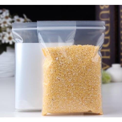 Transparent Storage Fresh-keeping Packaging Bag Thick Self-sealing Pocket Small Zipper Lock Plastic Bag Can Be Repeatedly Closed