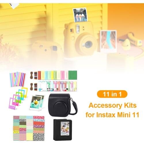 Camera Accessories Kit Case Album Photo Frames Stickers Shoulder Bag Protector Cover Case for Fujifilm Instax Mini 11
