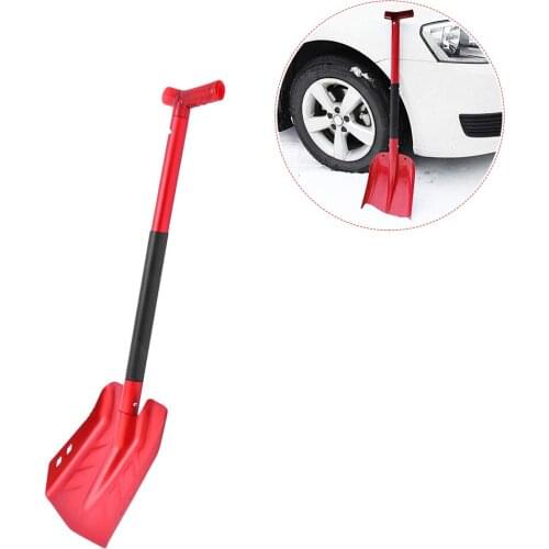 Enhanced Type Aluminum Alloy Telescopic Snow Shovel Portable Shovel With Cutter Saw Car Snow Ice Scraper For Breaking honest