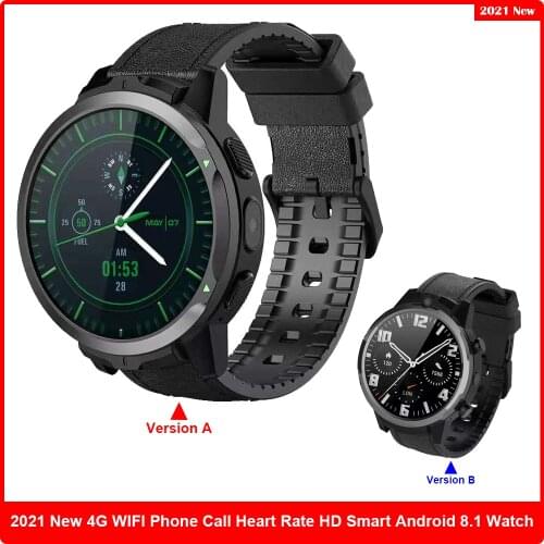 4G Smart Watch Men Women 4GB 64GB Dual 5MP Camera 900mAh 1.6" Android 8 Watch Phone WIFI GPS Smartwatch 2021 For Xiaomi GTS IOS