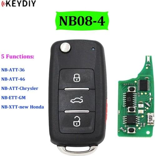 Universal Remote Key NB-Series for 4 button NB08 NB08-4 for KD900 KD900+ URG200 KD-X2 (All Functions Chips in One Key