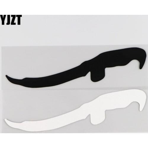 YJZT 17.1CM*4.8CM Weapon Knife Creative Personality Car Sticker Pattern Vinyl Decal 1A-0302