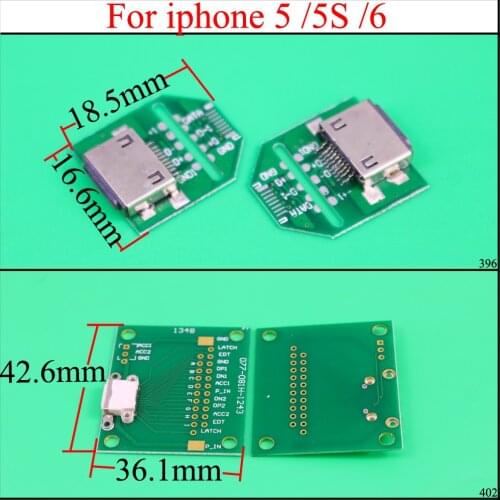 YuXi Charging Dock Flex Tester Repair Micro USB PCB Test Board for iPhone 5 5S 6 Andorid Battery Power Fix