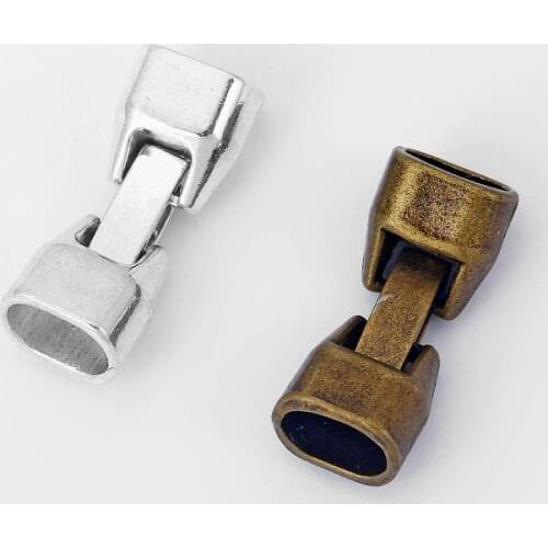 5Set Snap Clasp For 10x7mm Licorice Leather Cord Bracelet Making Findings