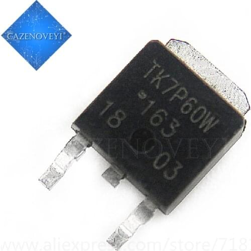 10pcs/lot TK7P60W TO-252 TK7P60 TO252 7P60 7P60W 600V 7A TK7P60W new original In Stock