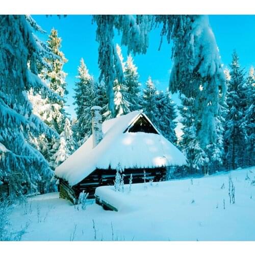 3D DIY diamond Painting Cross Stitch Winter snow house Decorative Needlework diamond embroidery diamond mosaic handcraft AS542