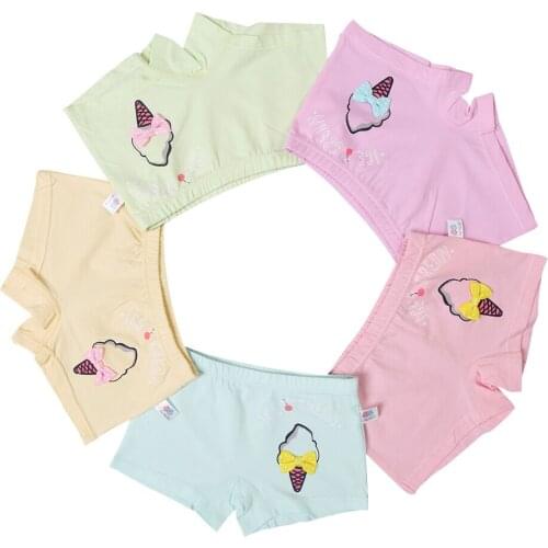 5 Pcs/lot Children Underwear Briefs baby girls Baby Boys Underpants Soft Baby Childrens Clothes Underpants Boy Briefs 4-7 Year