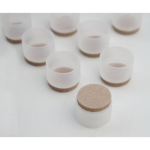 8Pcs Round Chair Leg Caps Furniture Desk Table Legs Protectors Stool Tube End Plugs Covers Plastic Feet Cups Anti Slip Foot Pads