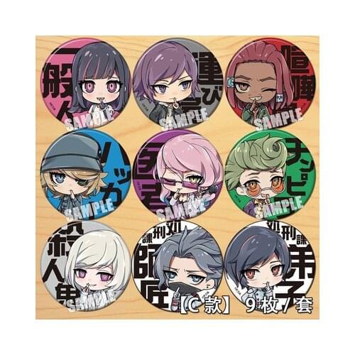 Anime Akudama Drive Figure 6294 Badge Round Brooch Pin Gifts Kids Collection Toy