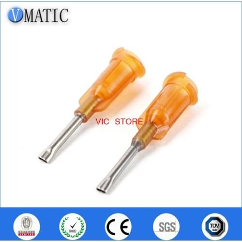 Free Shipping 0.5'' 15G Flat Liquid Dispensing Needle Glue Dispense Needle 1/2 Inch