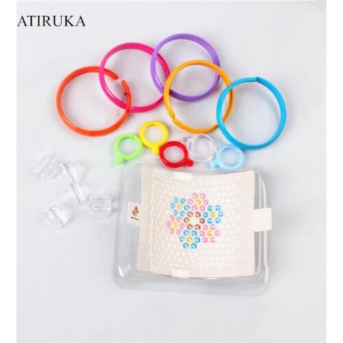 3D Puzzle Beads Toys for Children Water Spray Beads Accessories Ring Wave Bead Chain Juegos Didacticos Infantiles Juguetes