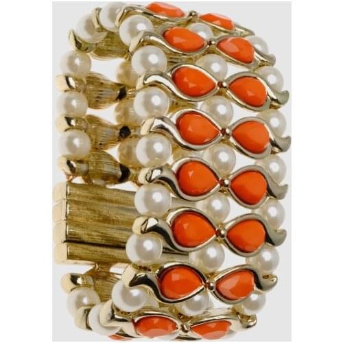 Amorita boutique vintage orange bead Bangles