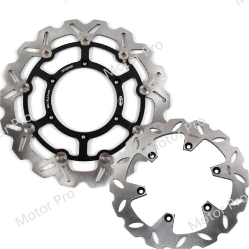 2PCS Front Rear Brake Disc Disk Rotors For Suzuki DRZ 400 SM 2005 2006 2007 2008 2009 DRZ400SM DRZ-SM Motorbike Accessories