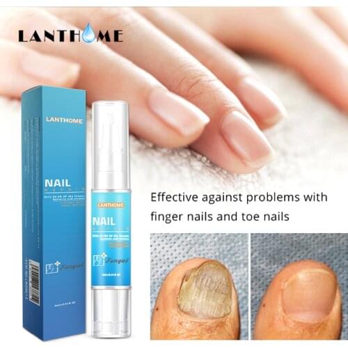 LANTHOME Nail Treatment Essence Liquid Nail and Foot Whitening Toe Nail Fungus Removal Feet Care Nail Gel Makeup Set Cuticle Oil