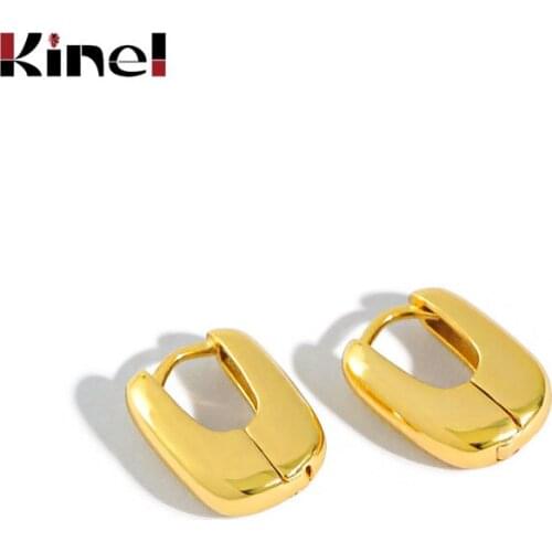 Kinel Minimalist Oval Earrings for Women Authentic 925 Sterling Silver Earring Wedding Party Fine Jewelry 2020 New