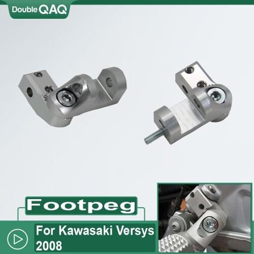 NEW Motorcycle Foot Peg Passenger Footpeg Lowering Kit For Kawasaki Versys 2008