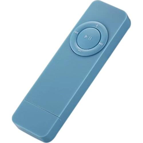 Top Deals Portable USB Sport U Disk Mini Mp3 Music Player Support 32GB TF Card(blue)