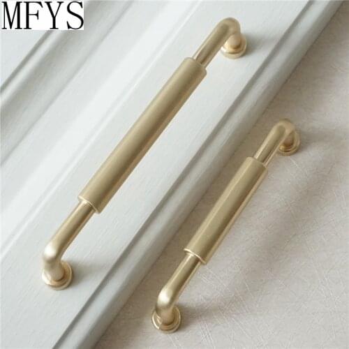 3.75'' 5'' 7.55'' Brushed Brass Gold Drawer Pulls Handles Knob Kitchen Cabinet Pulls Door Handles Hardware Pulls Dresser Pull
