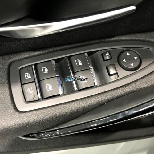 Door Windows Lift Button Stickers Trim Cover Accessories for BMW 1 2 3 4 5 7 Series X1 X3 X4 F20 F22 F30 F32 F10 F01 E84 F25 F26