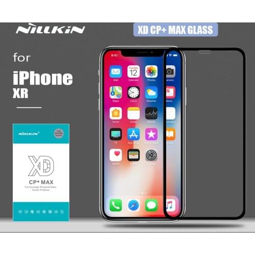 Nillkin for iPhone XR Glass XD CP+ Max 3D Tempered Glass Safety Slim Protective Screen Protector for iPhone XR Nilkin Glass Film