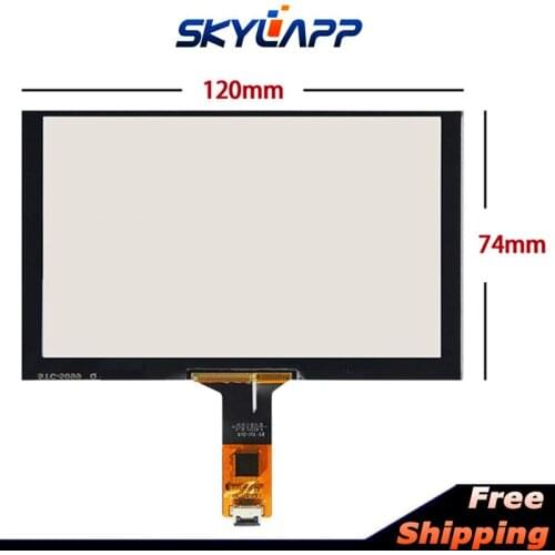 New Touch Screen 120mm*74mm for Windows Capacitive Car Handwriting TouchPanel Glass / Driver Board Kit Free Shipping