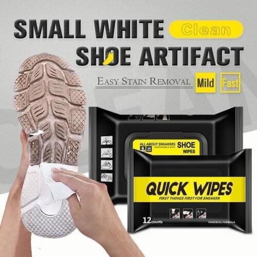 Small White Shoe Artifact Disposable Shoe Wipes Cleaning Tools Care Shoes Useful Fast Scrubbing Quick Clean Wipes