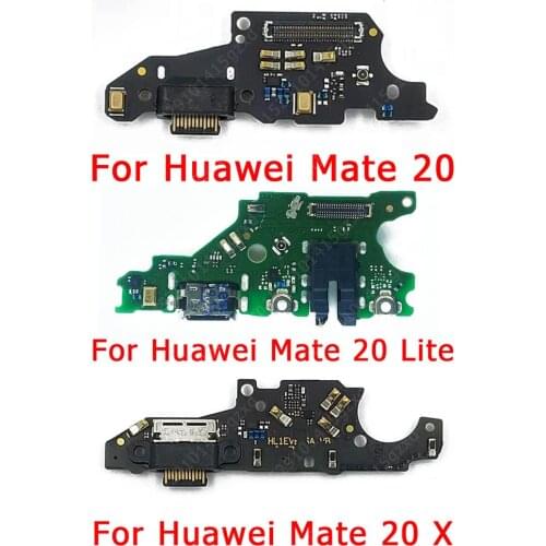 Original Charging Port For Huawei Mate 20 Lite Light X 20X Charge Board USB Connector Ribbon Socket Flex Replacement Spare Parts