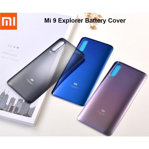 Original Xiaomi Mi 9 Explorer Glass Back Housing Phone Battery Cover For Xiaomi 9 Mi9 Explorer Rear Door Case Repair Panel Parts