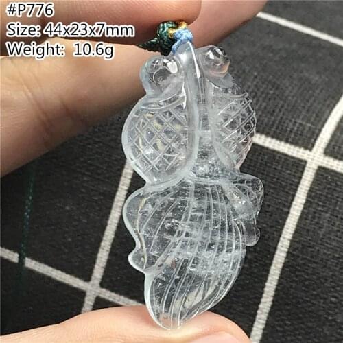 Genuine Natural Blue Fish Aquamarine Crystal Pendant Jewelry For Woman Man Love Luck 44x23x7mm Beads Silver Stone Gemstone AAAAA