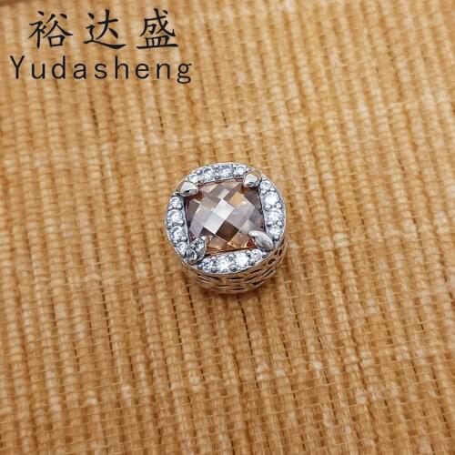 Shining Valley Topaz Charm 925 Silver Charm Embodies The Symbolic Meaning of Wheat Ears Add Stunning Brilliance