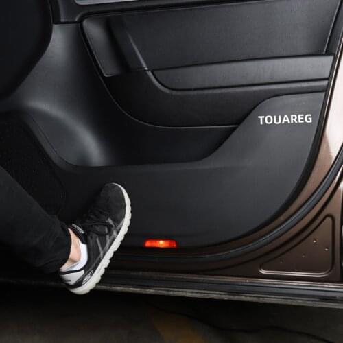 For Volkswagen Toureg 2011 to 2018 Car door anti-kick pad car decoration interior decorative panel decorative car sticker