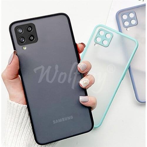 Luxury Translucent Soft Case For Samsung Galaxy A22 Shockproof Back Cover For Samsung A22 Case For Samsung A22 4G SM-A225F 6.4"
