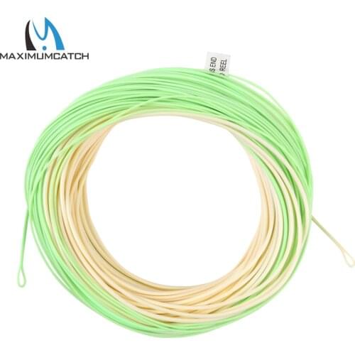 Maximumcatch Real Switch Fly Fishing Line WF4/5/6/7/8F 100FT Double Color Weight Forward Floating Fly line