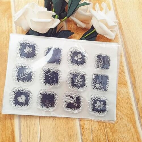 11*16CM Hot selling Leaf directory transparent seal clear stamp silicone seal roller stamp DIY scrapbook album / card production