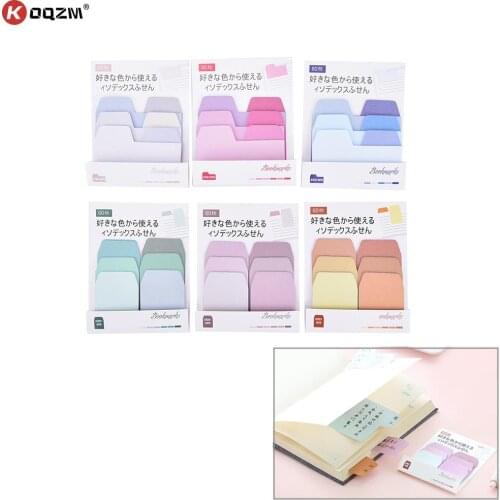 Memo Pads Sticky Notes Kawaii Cute Colorful Paper Daily Scrapbooking Stickers Office School Stationery Bookmark 1 Sets