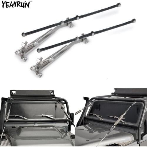 YEAHRUN Simulated Metal Movable Windshield Wiper for 1/10 RC Crawler Axial SCX10 Traxxas TRX-4 Defender Bronco G500 Upgrade Part