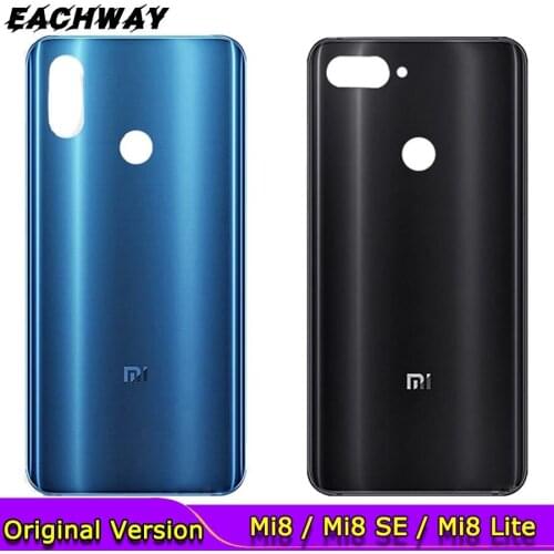 For Xiaomi Mi 8 Back Cover Battery Glass Mi8 Lite Explorer Mi 8 Pro Rear Glass Door Case For Xiaomi Mi 8 SE Back Cover Replace