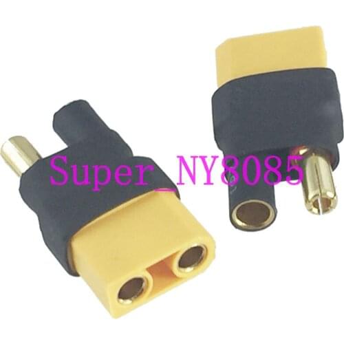 1pce No Wires Connector 5.5MM Bullet Male to XT90 Female Adapter for ESC