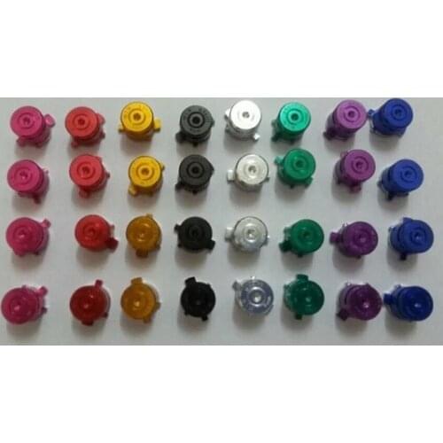 10set(1set=4pcs) For PS3 for PS4 game pad controller Aluminum Metal Action Bullet Metallic Button 8colors
