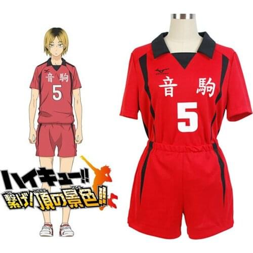 2Styles Haikyuu!! Nekoma High School #5 1 Kenma Kozume Kuroo Tetsuro Sportswear Cosplay Costume Volley Ball Team Jersey Uniform