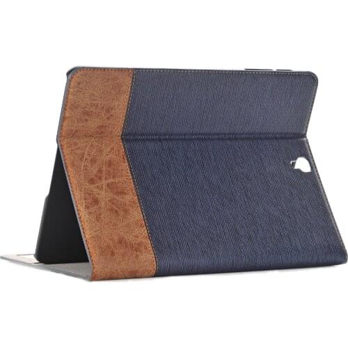 High Quality Cross Book Cover Card Holder Flip Stand PU Leather Magnet Smart Case For Samsung Galaxy Tab S3 9.7 T820 T825 Tablet