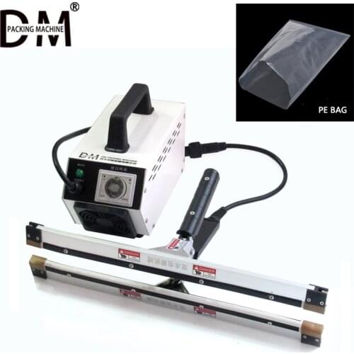 DM-300i Portable Plastic Film Sealing Machine Hand Clamp Type Sealer Polyethylene PE Film Packaging Machine