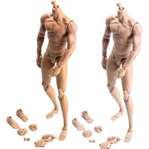 1:6 Scale Male Naked Body Poseable 28 Joints Moveable 12" Action Figure