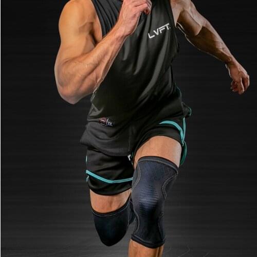 One Piece Elastic Knee Pad Knee Patella Protector Brace Cycling Basketball Running Compression Knee Sleeve Sports Kneepads Drop