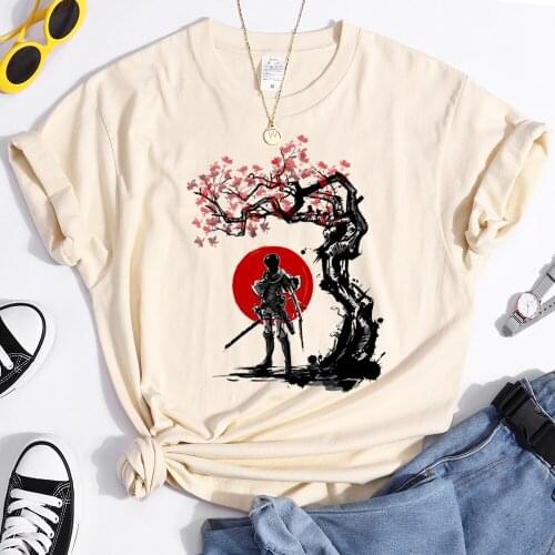 Attack On Titan Anime Print Women T-shirts Spring Summer T Shirt Fashion Brand Short Sleeve Breathable Brand T Shirts For Women
