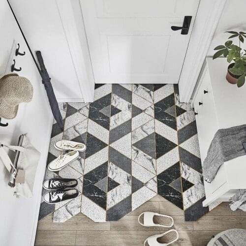 Silk Loop Easy To Clean Doormat Carpet Bathroom Living Room Bedroom Hallway Entrance Doormat Can Be Cut Anti-slip PVC Mat Carpet