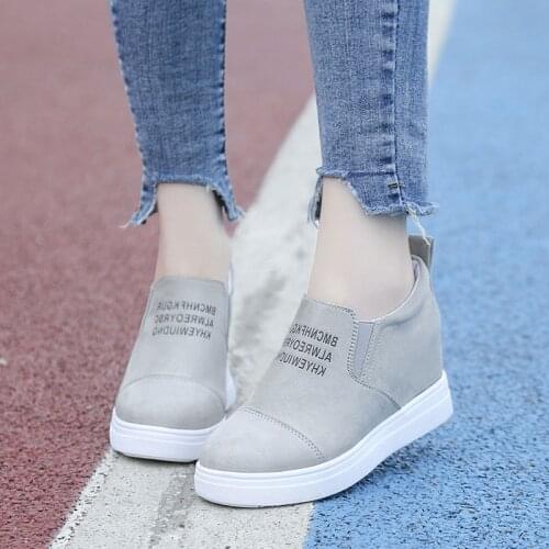 Women Shoes Big Size 35-43 Loafers Wedge Sneakers Woman Casual Shoes New Fashion Blue Shoes Women Zapato Deportiva Mujer