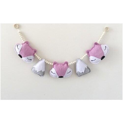 Fox Snow Mountain Tent bed Wall Hanging pendant Kids Child Room Photography INS decoration Stuffed Toy Birthday Christmas