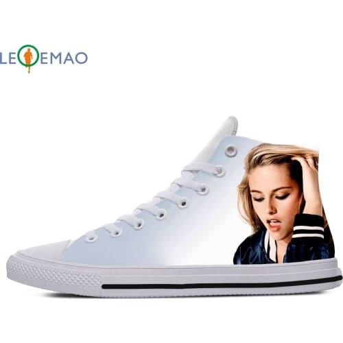 Custom Spring Autumn Canvas Shoes Kristen Stewart High Quality Handiness Flats Mens Casual Shoes Comfortable Big Off White